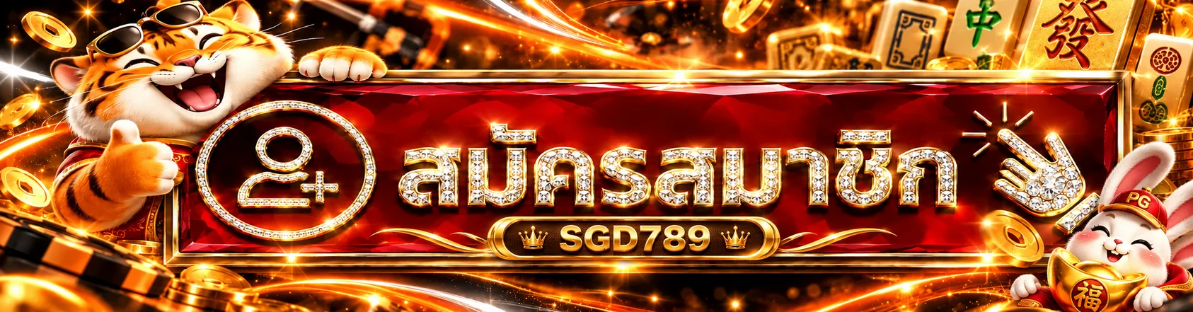 ปุ่มสมัครสมาชิกและทางเข้า SGD789 ล่าสุด